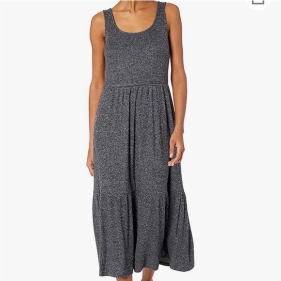 Anthropologie Daily Ritual Ribbed Gray Knit Dress S - Picture 1 of 8